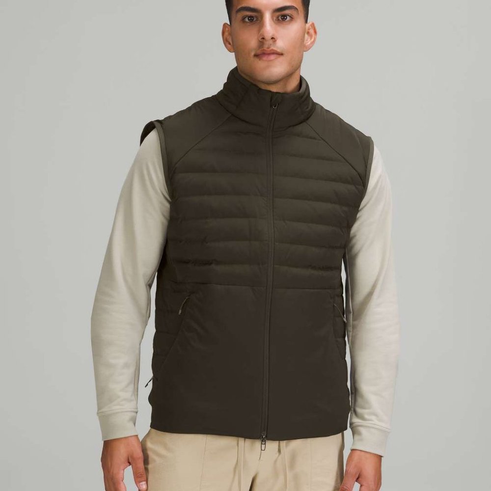 Lululemon Down for It All Vest - Dark Olive - Size Small